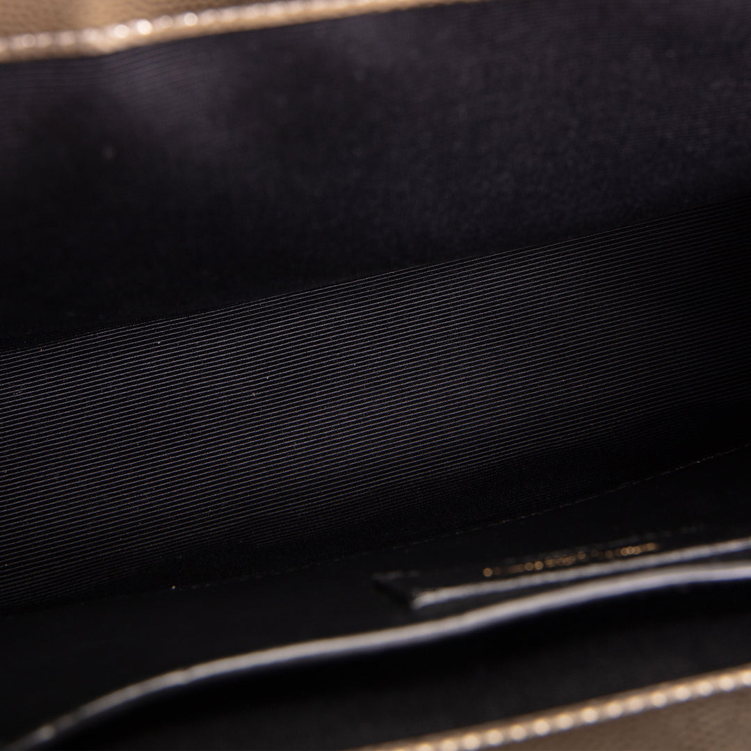 SAINT LAURENT Medium Triquilt Envelope Flap Bag