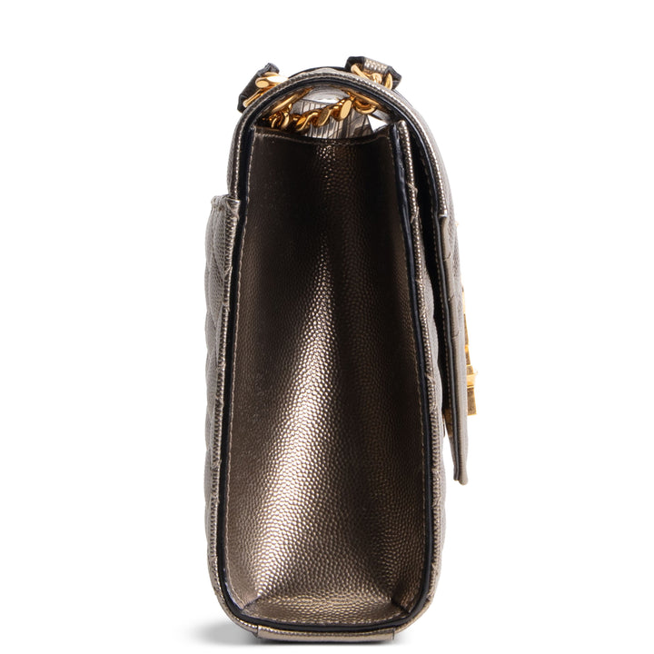 SAINT LAURENT Medium Triquilt Envelope Flap Bag