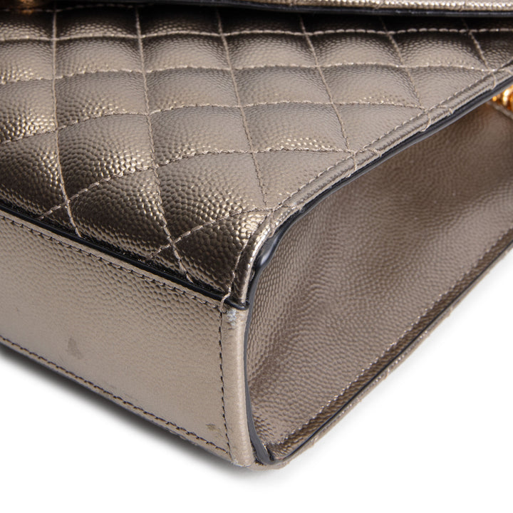 SAINT LAURENT Medium Triquilt Envelope Flap Bag