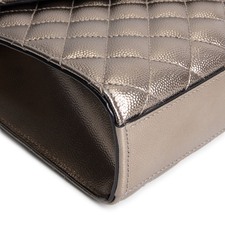SAINT LAURENT Medium Triquilt Envelope Flap Bag