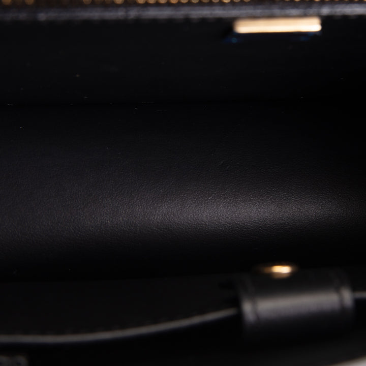 DOLCE &amp; GABBANA D&amp;G Patent Logo Crossbody - Black