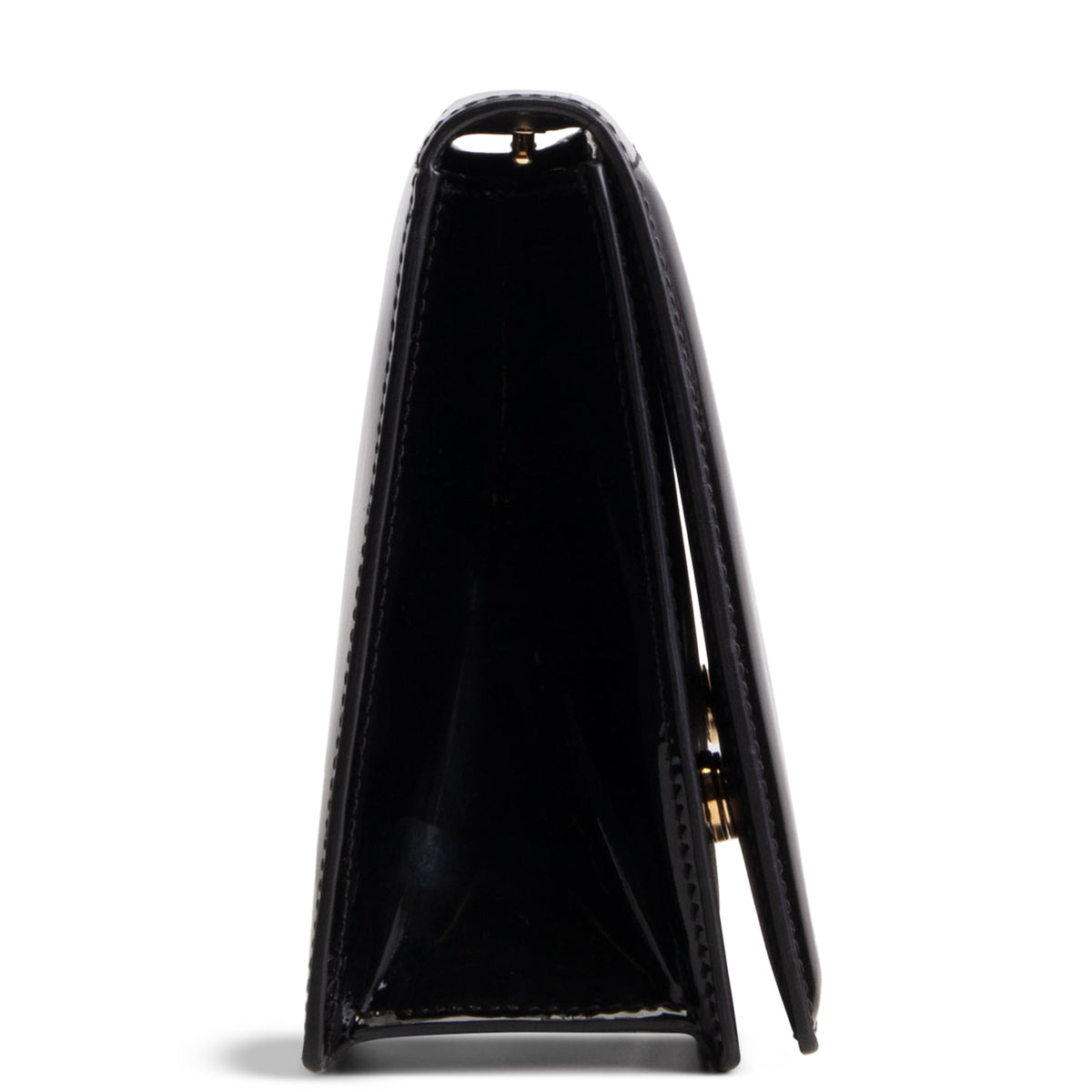 DOLCE &amp; GABBANA D&amp;G Patent Logo Crossbody - Black