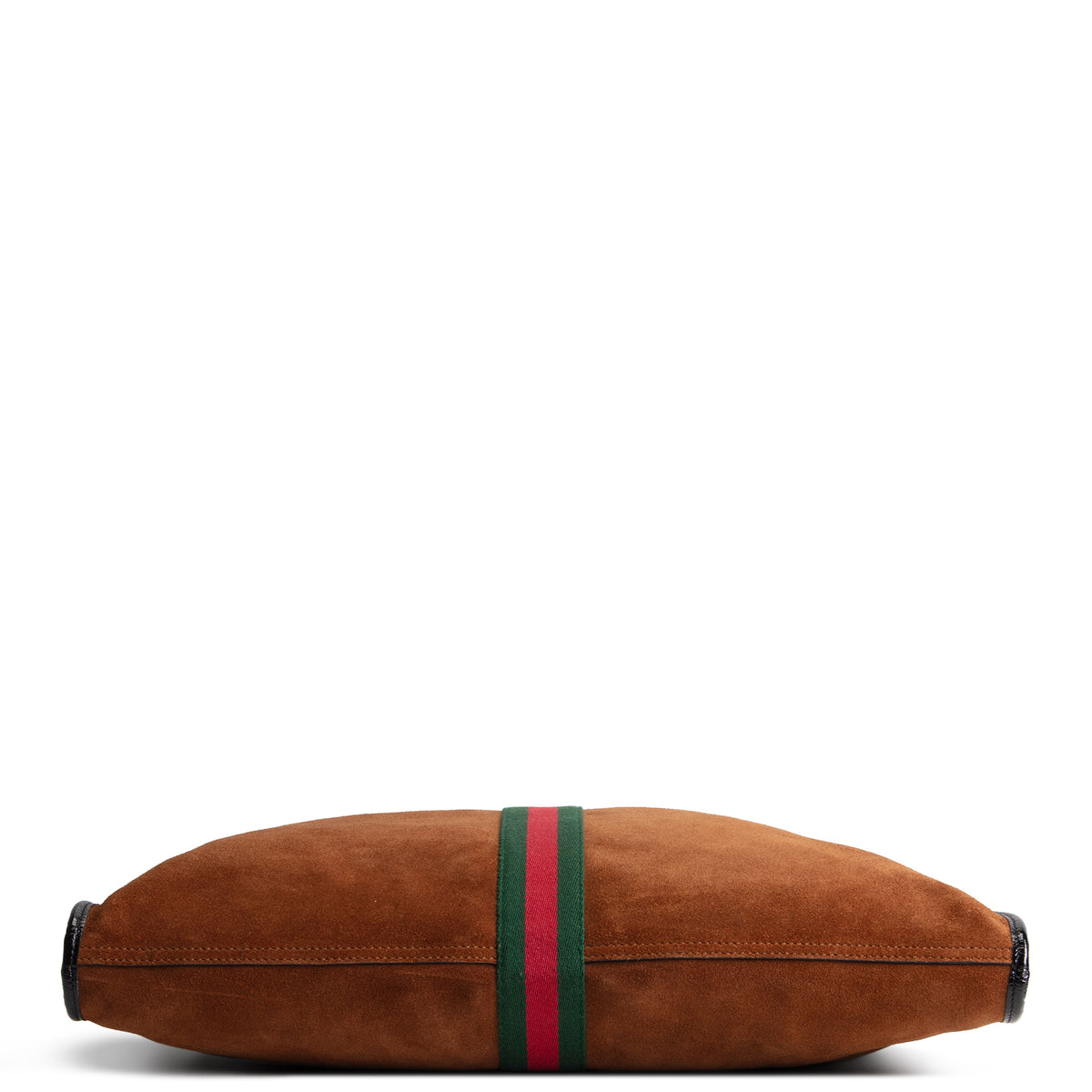 GUCCI Suede Rajah Tote - Brown