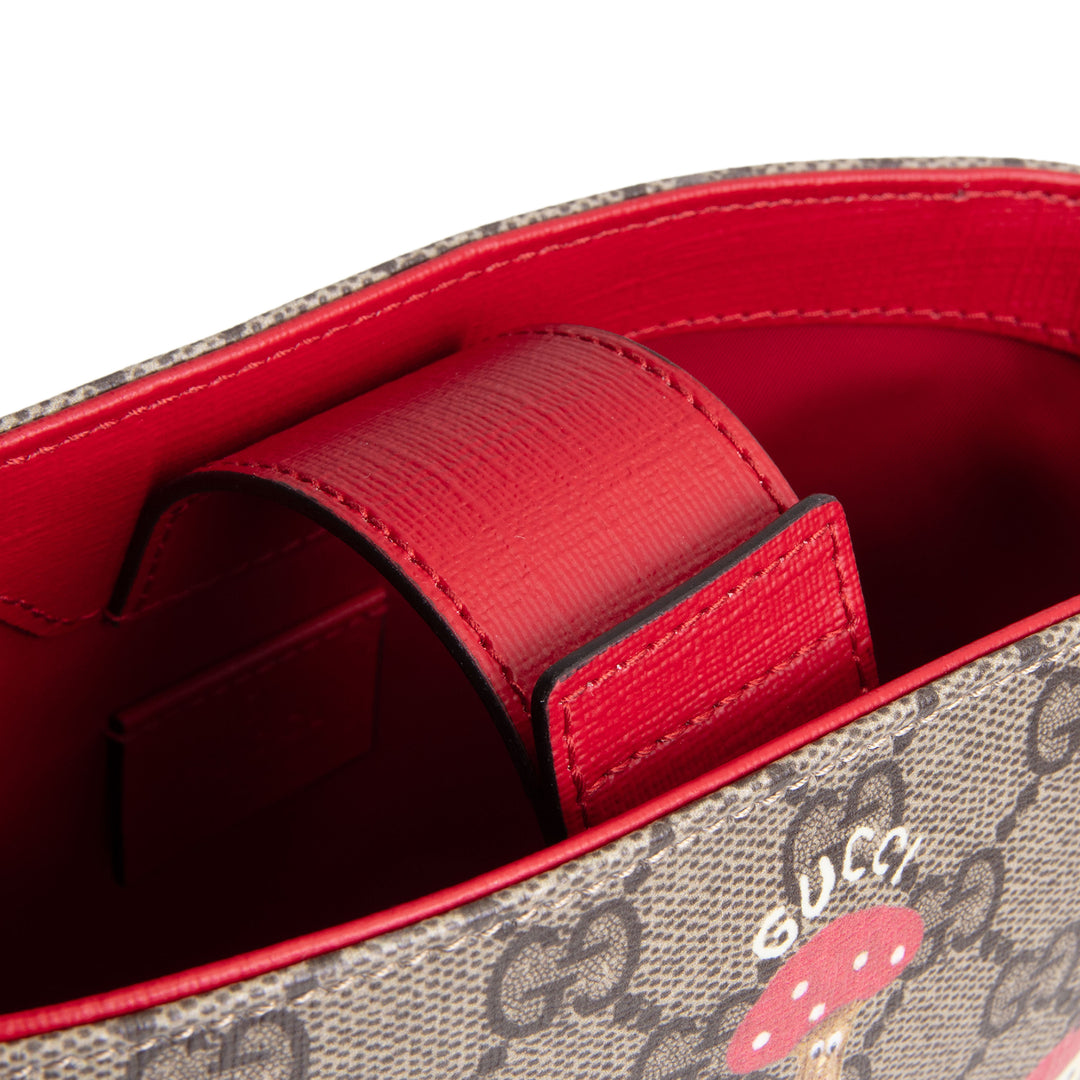 GUCCI GG Supreme Children's Mushroom Bucket Bag