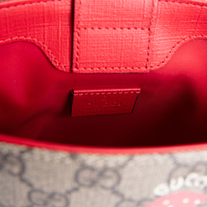 GUCCI GG Supreme Children's Mushroom Bucket Bag