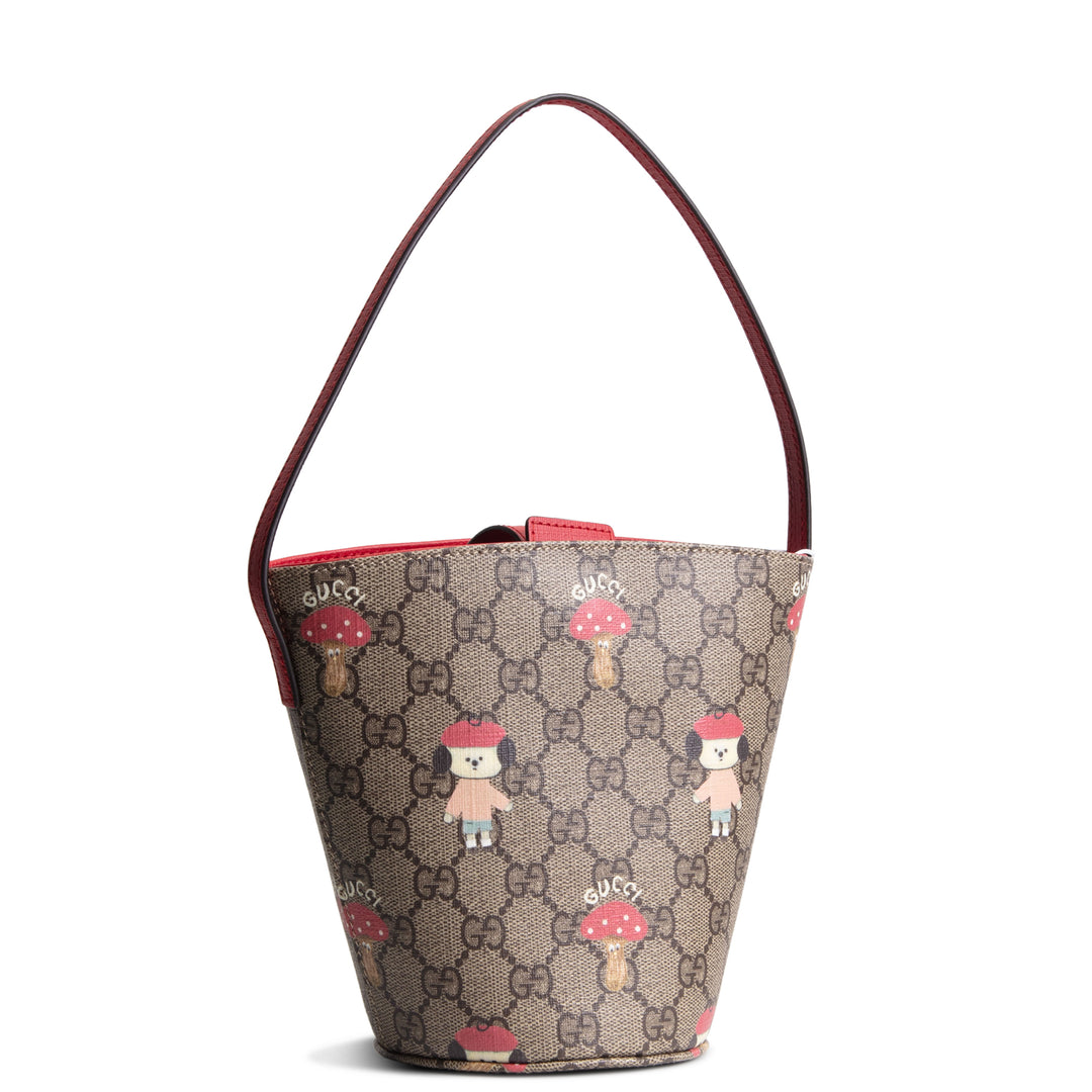 GUCCI GG Supreme Children's Mushroom Bucket Bag