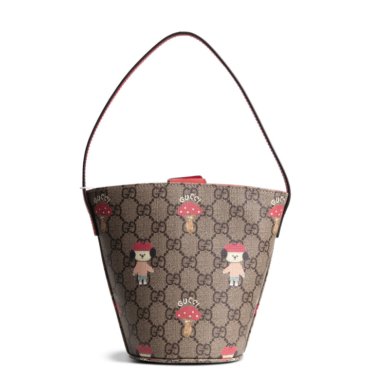 GUCCI GG Supreme Children's Mushroom Bucket Bag