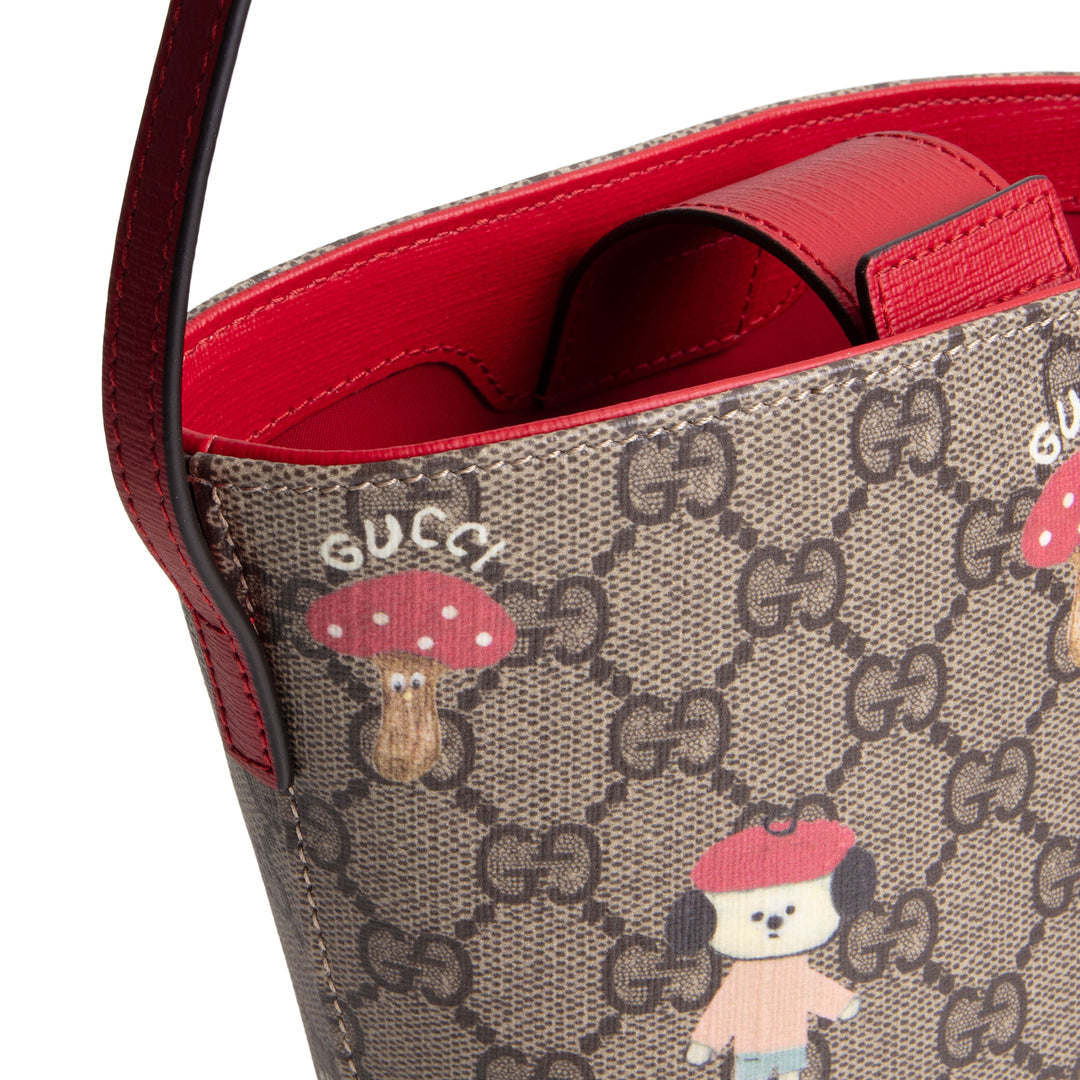 GUCCI GG Supreme Children's Mushroom Bucket Bag