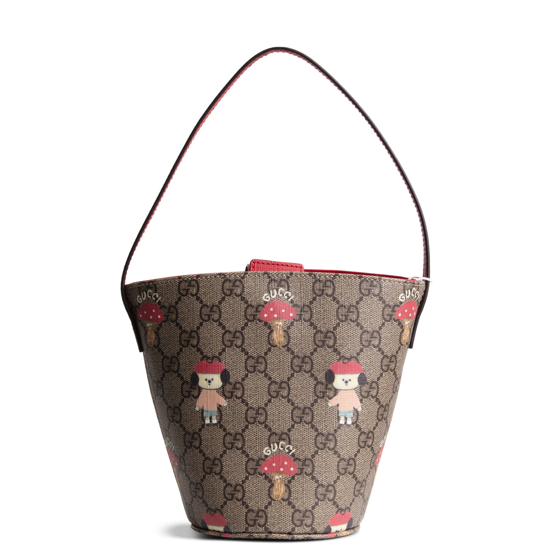 GUCCI GG Supreme Children's Mushroom Bucket Bag