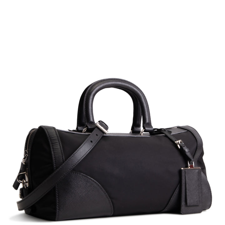 PRADA Nylon Top Handle Satchel - Black - OUTLET FINAL SALE