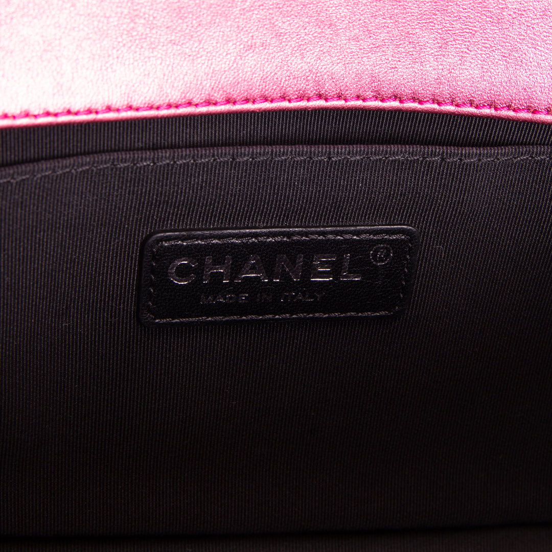CHANEL Medium Boy Bag - Quilted Patent Leather