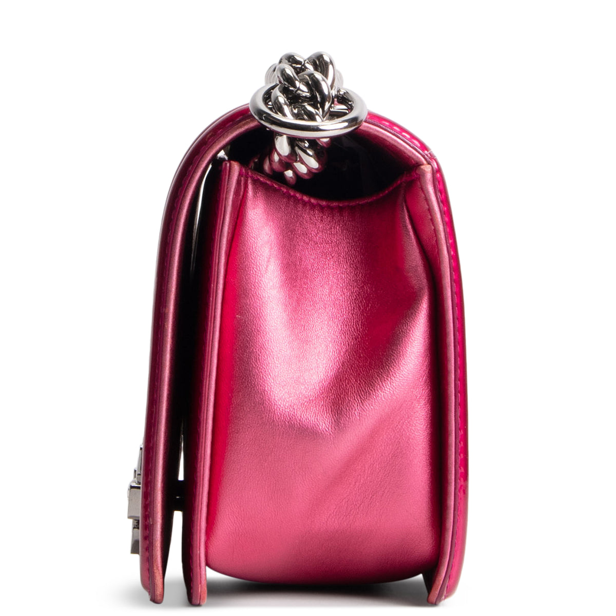 CHANEL Medium Boy Bag - Quilted Patent Leather