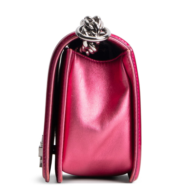 CHANEL Medium Boy Bag - Quilted Patent Leather