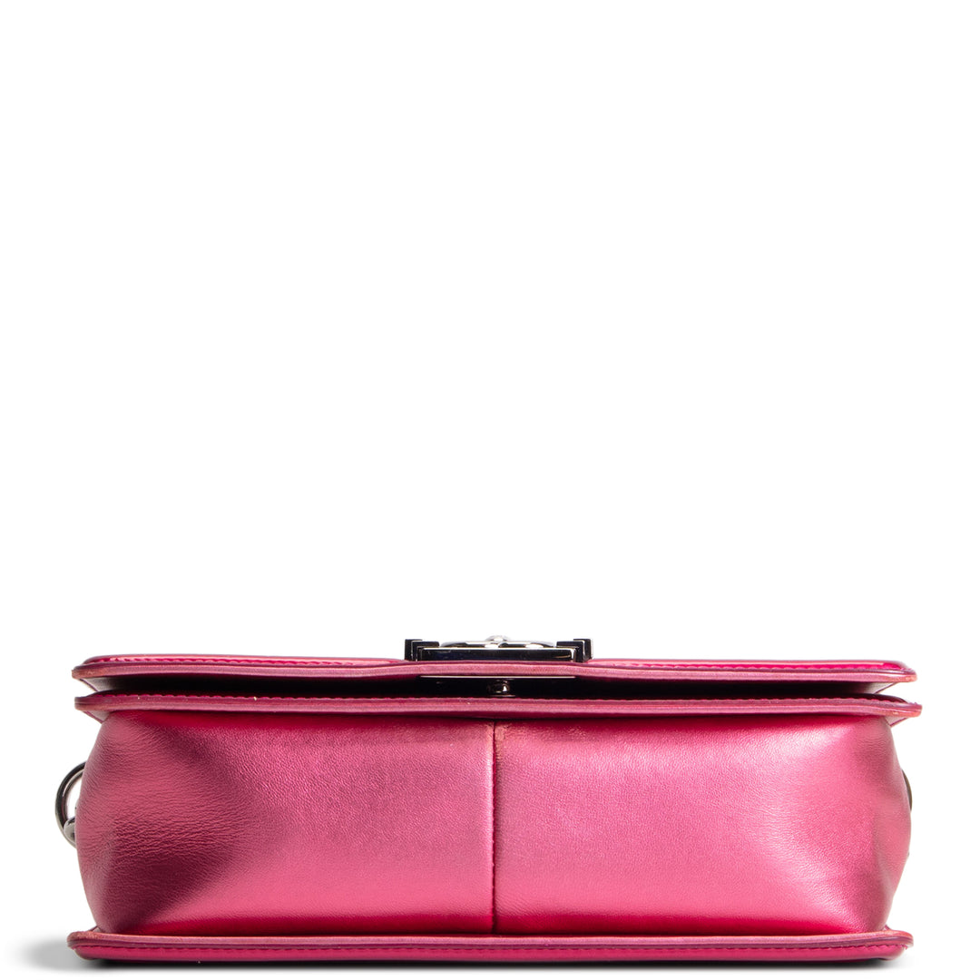 CHANEL Medium Boy Bag - Quilted Patent Leather
