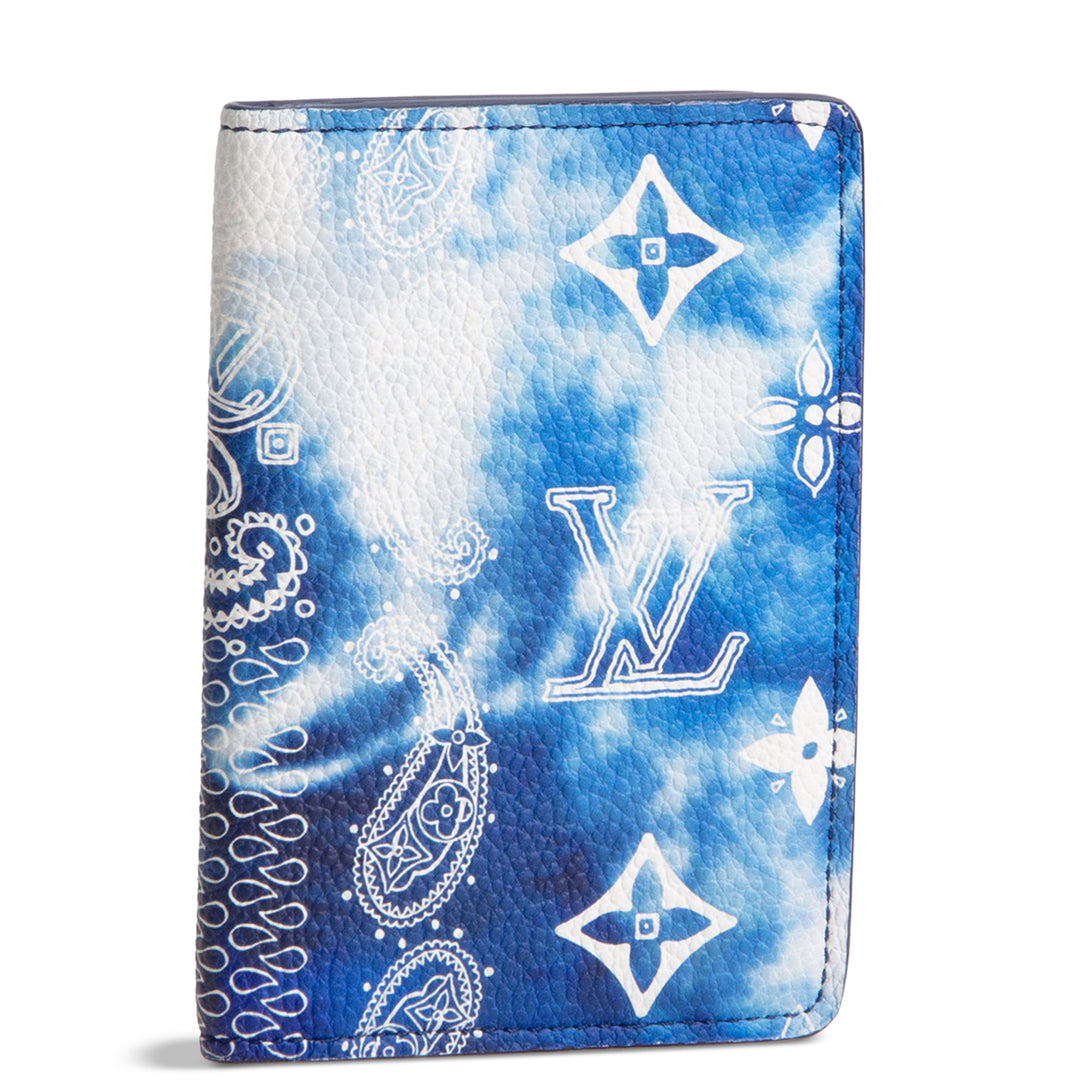 LOUIS VUITTON Monogram Paisley Pocket Organzier - Blue