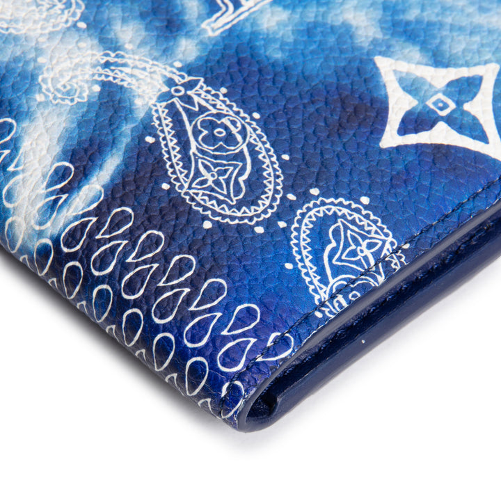 LOUIS VUITTON Monogram Paisley Pocket Organzier - Blue