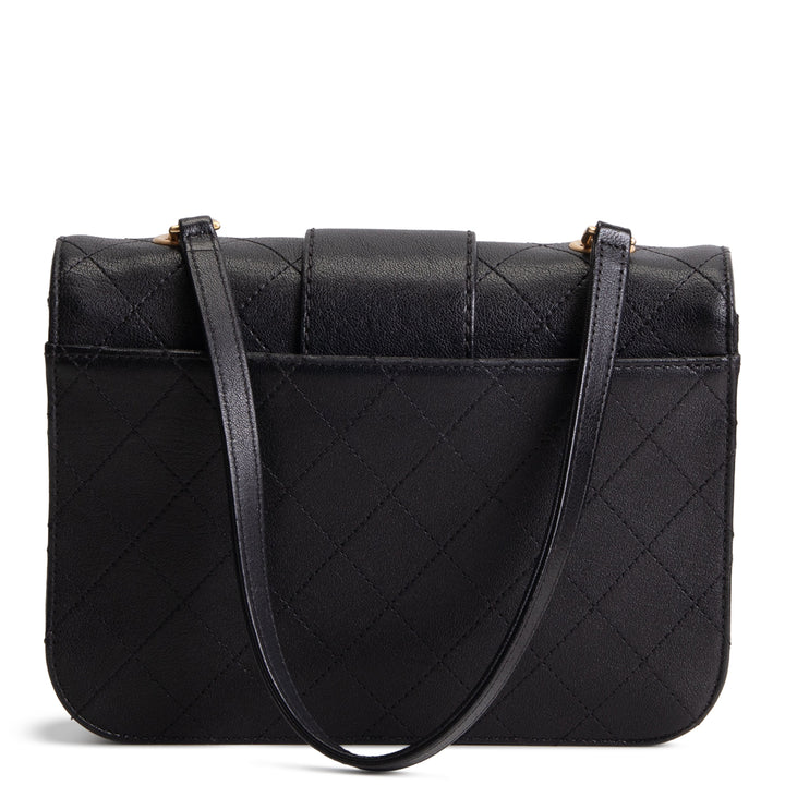 CHANEL Quilted Front Chain Flap Crossbody