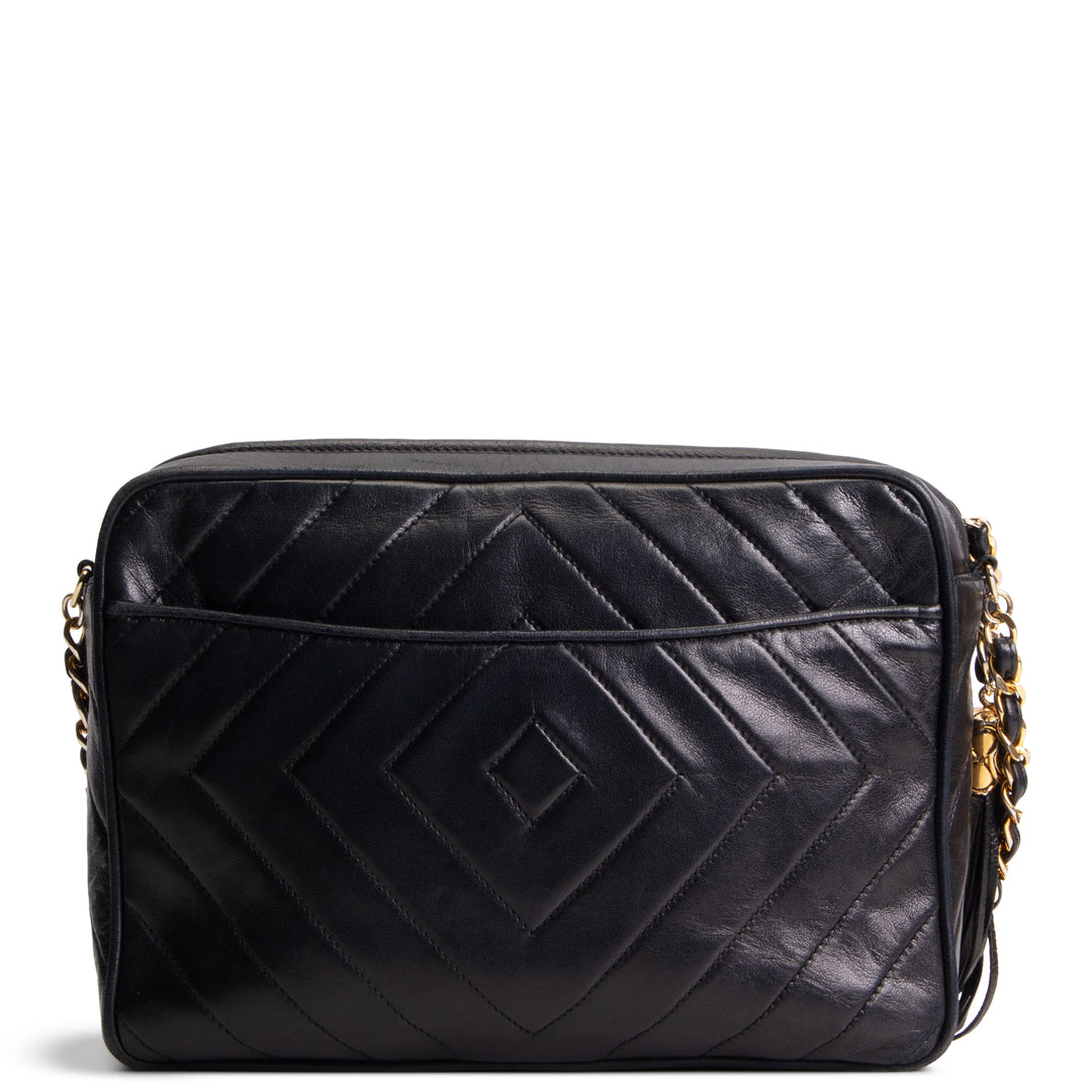 CHANEL Vintage CC Tassel Camera Bag