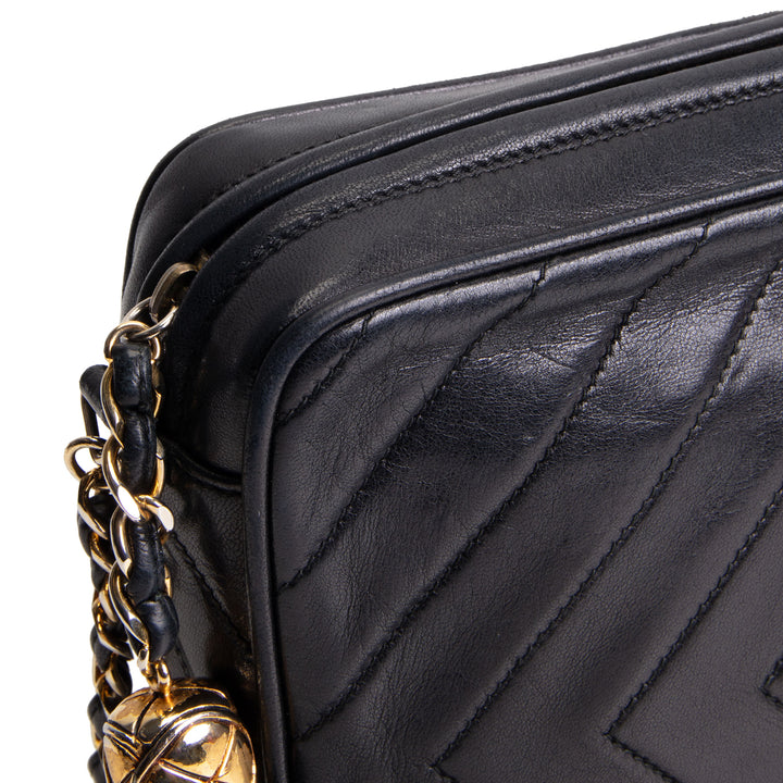 CHANEL Vintage CC Tassel Camera Bag