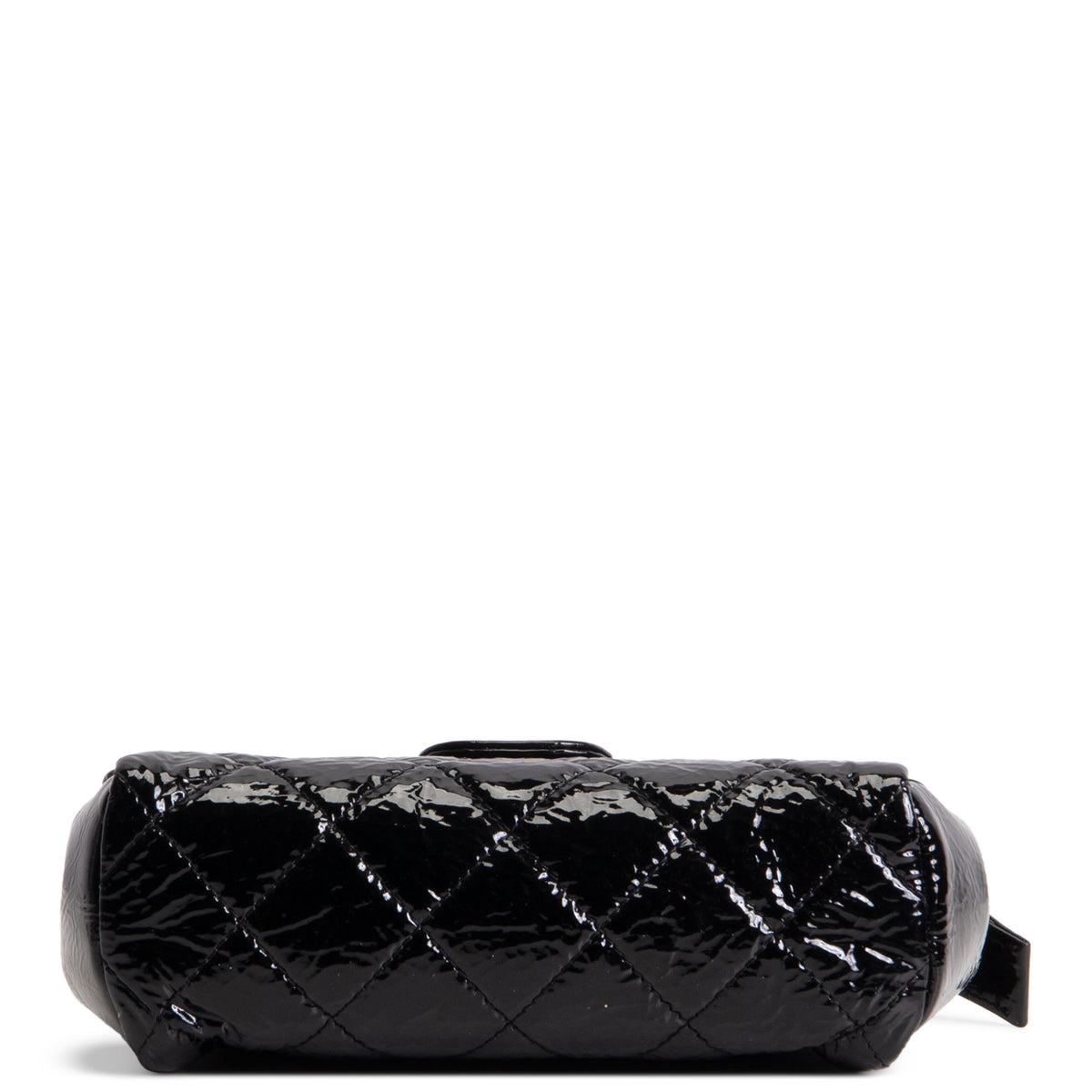 CHANEL Patent Quilted Flap Cosmetic Case - Black