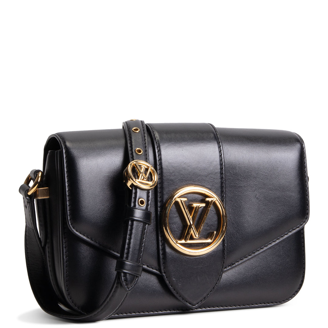 LOUIS VUITTON LV Pont 9 Shoulder Bag - Black