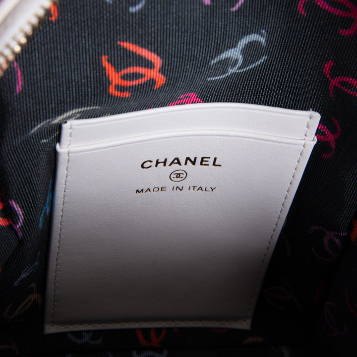 CHANEL Mini Caviar Backpack - White