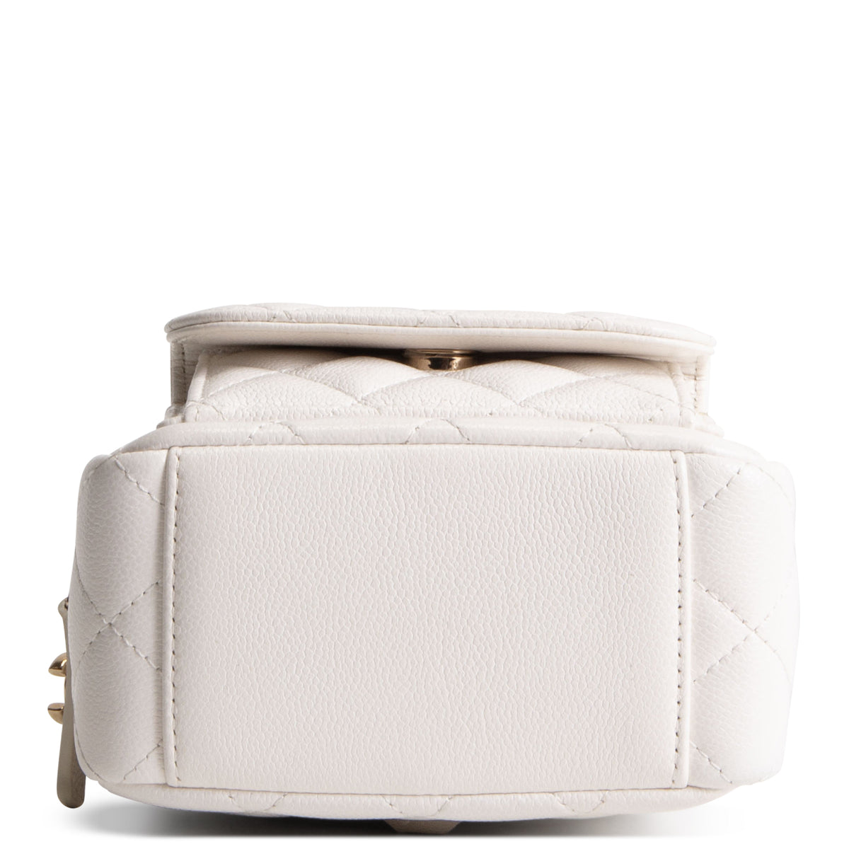 CHANEL Mini Caviar Backpack - White