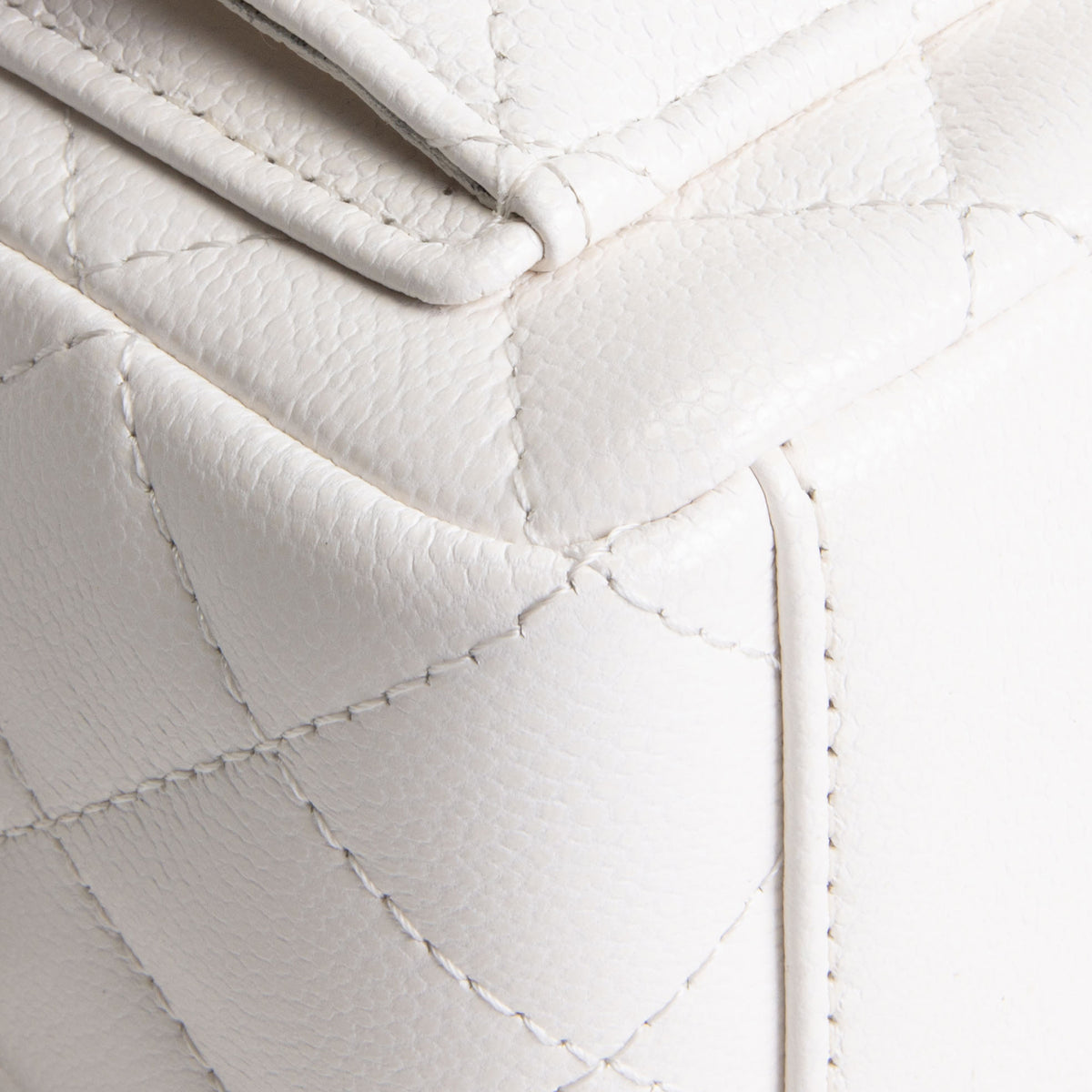 CHANEL Mini Caviar Backpack - White