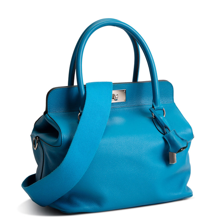 HERMES Evercolor Verso Toolbox 26 - Bleu Zanzibar/Malachite