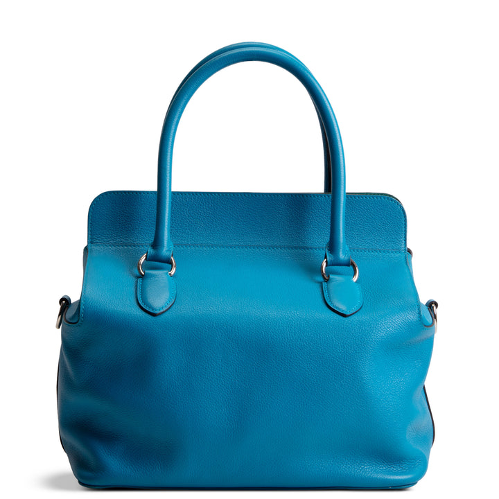 HERMES Evercolor Verso Toolbox 26 - Bleu Zanzibar/Malachite