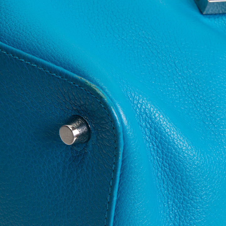 HERMES Evercolor Verso Toolbox 26 - Bleu Zanzibar/Malachite