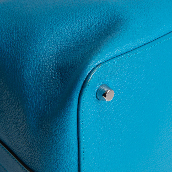 HERMES Evercolor Verso Toolbox 26 - Bleu Zanzibar/Malachite