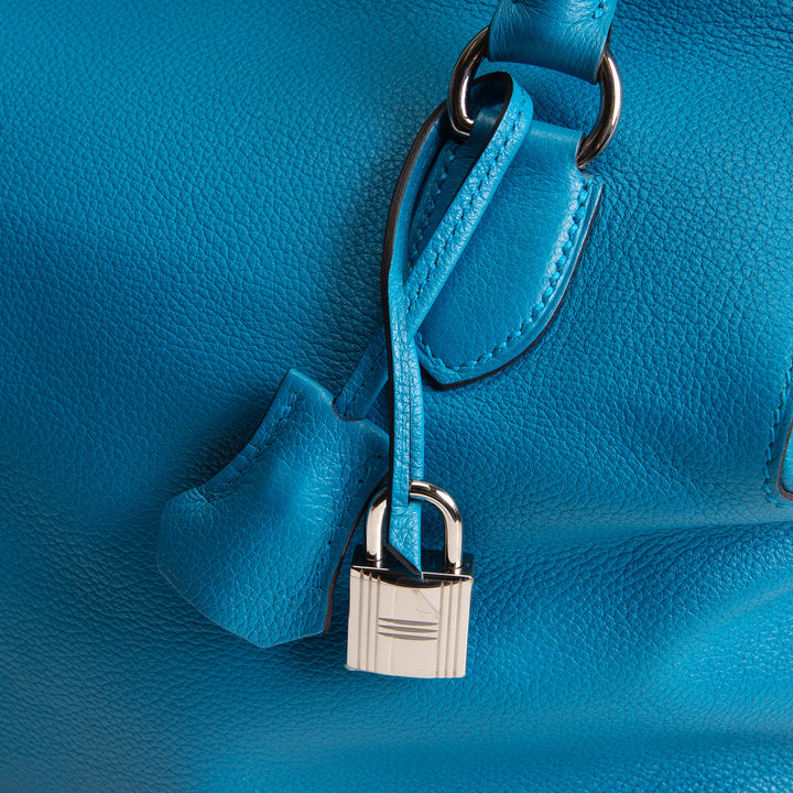 HERMES Evercolor Verso Toolbox 26 - Bleu Zanzibar/Malachite