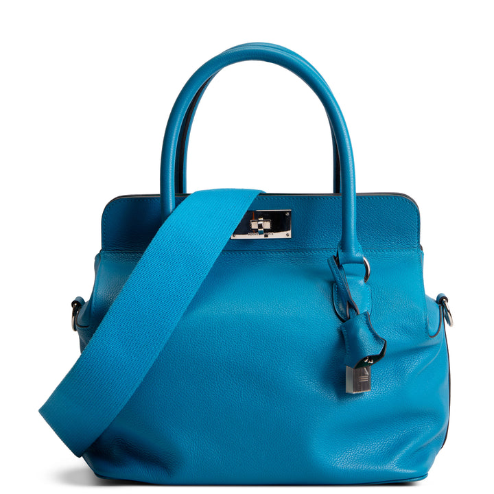 HERMES Evercolor Verso Toolbox 26 - Bleu Zanzibar/Malachite