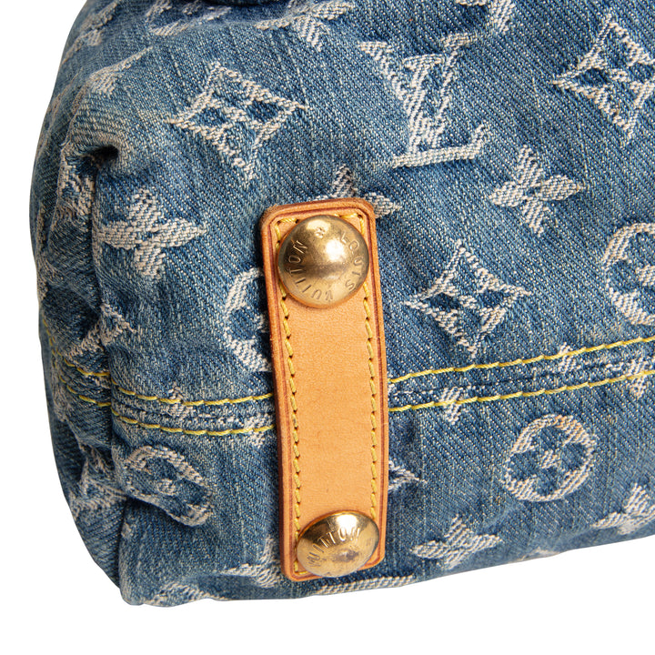 LOUIS VUITTON Monogram Denim Baggy GM - Blue