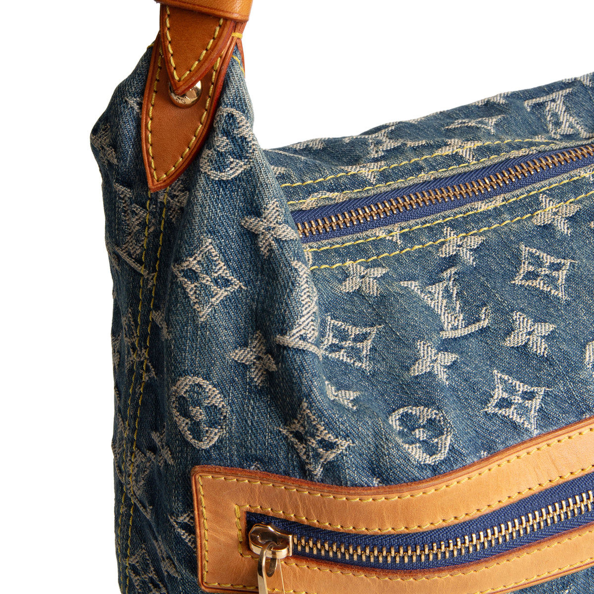 LOUIS VUITTON Monogram Denim Baggy GM - Blue
