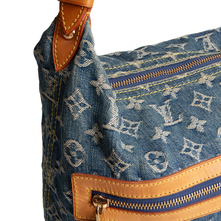 LOUIS VUITTON Monogram Denim Baggy GM - Blue