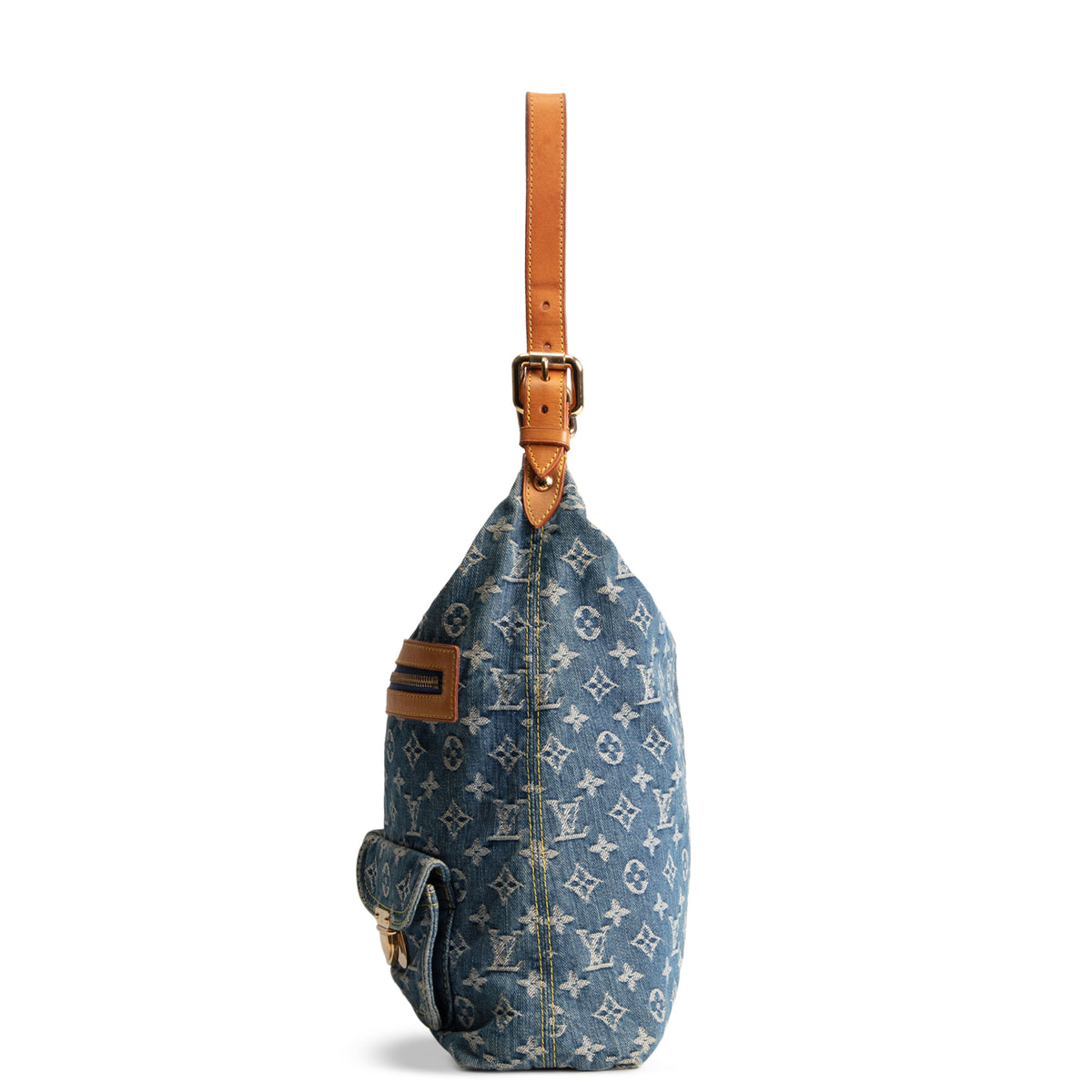 LOUIS VUITTON Monogram Denim Baggy GM - Blue