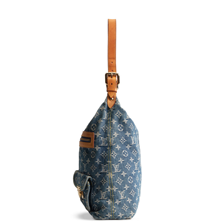 LOUIS VUITTON Monogram Denim Baggy GM - Blue