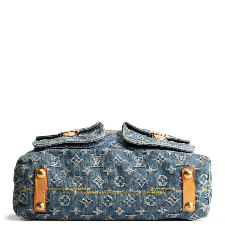 LOUIS VUITTON Monogram Denim Baggy GM - Blue