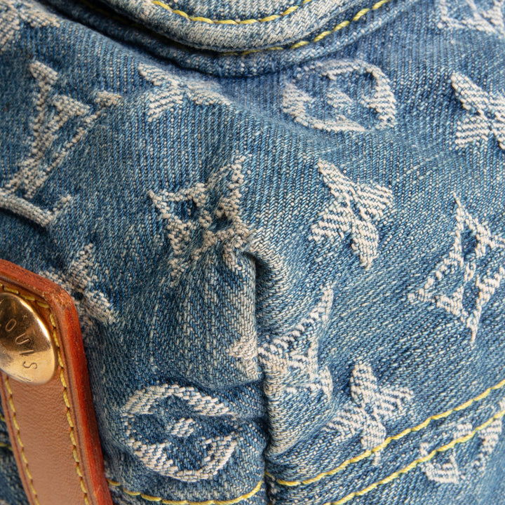 LOUIS VUITTON Monogram Denim Baggy GM - Blue