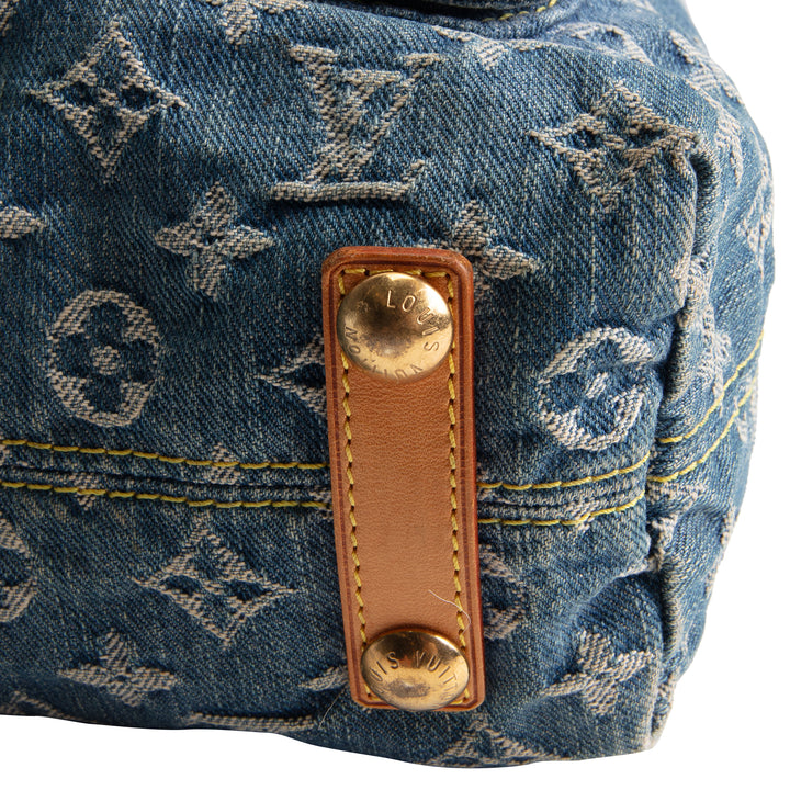 LOUIS VUITTON Monogram Denim Baggy GM - Blue