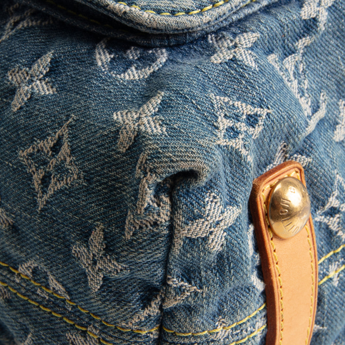 LOUIS VUITTON Monogram Denim Baggy GM - Blue