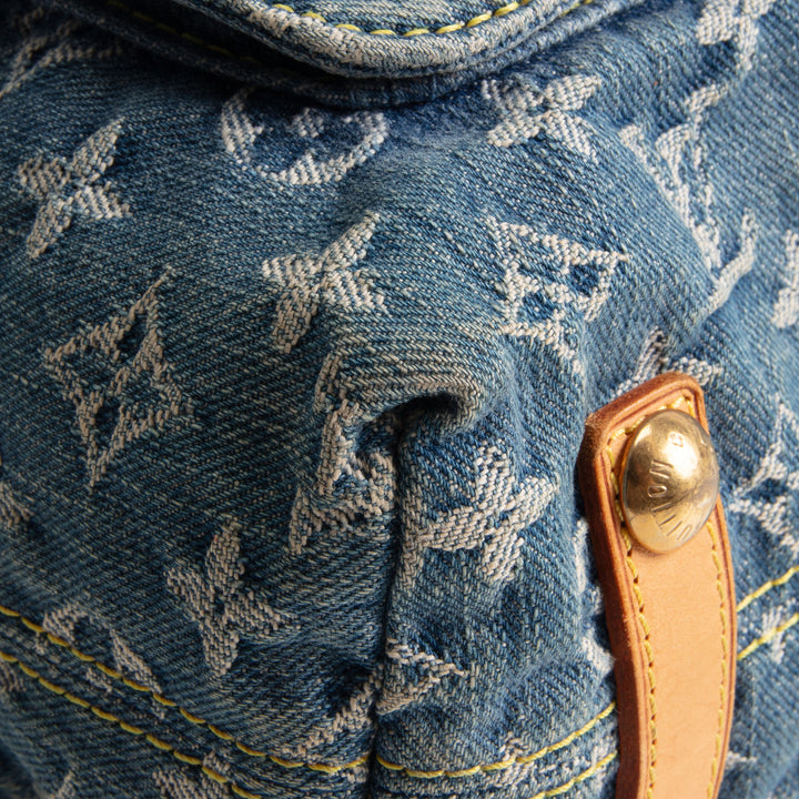 LOUIS VUITTON Monogram Denim Baggy GM - Blue