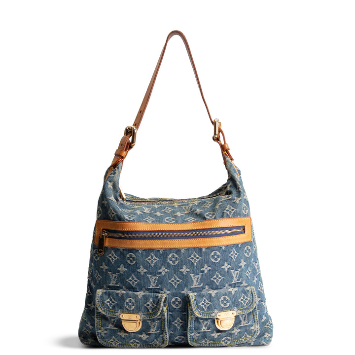 LOUIS VUITTON Monogram Denim Baggy GM - Blue
