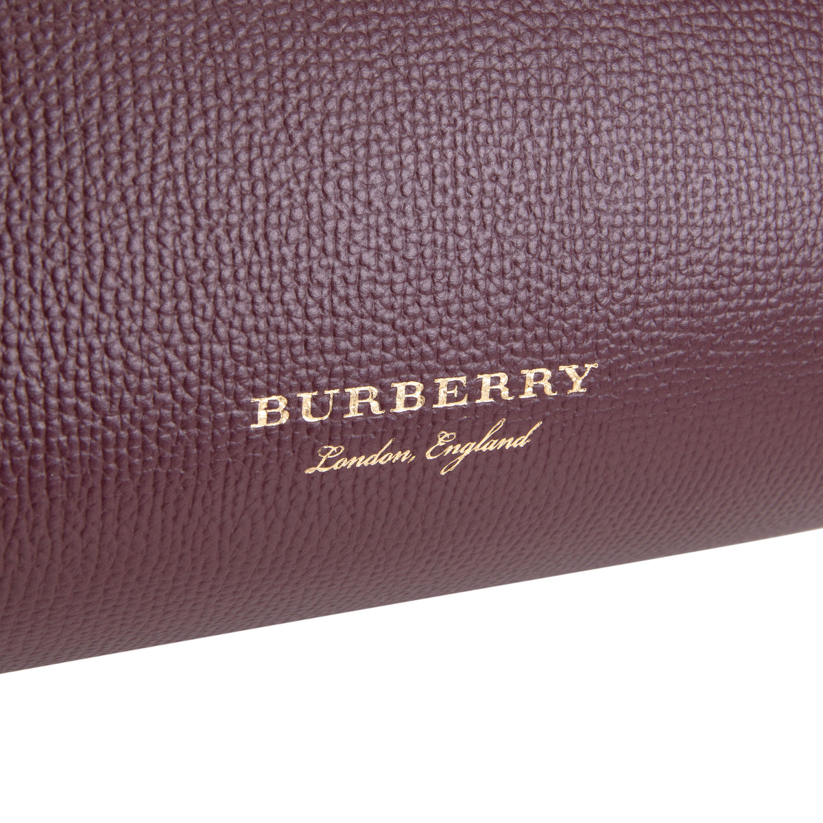 BURBERRY Housecheck Leather Camberley Shoulder Bag