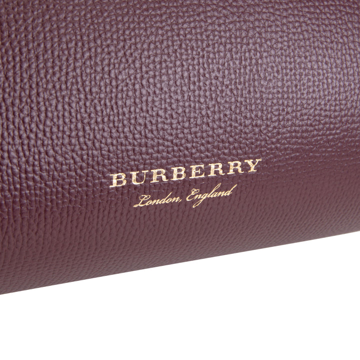 BURBERRY Housecheck Leather Camberley Shoulder Bag