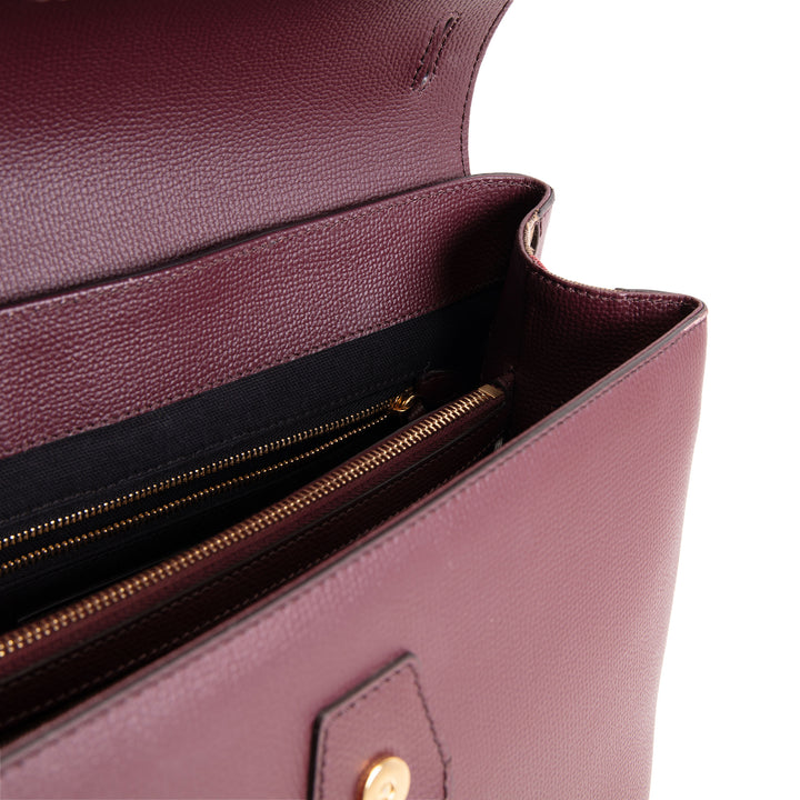 BURBERRY Housecheck Leather Camberley Shoulder Bag