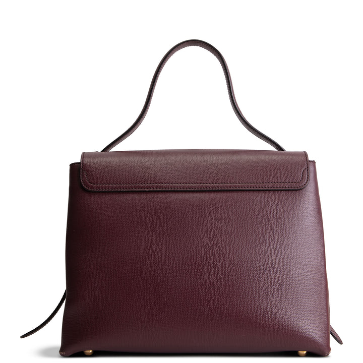BURBERRY Housecheck Leather Camberley Shoulder Bag