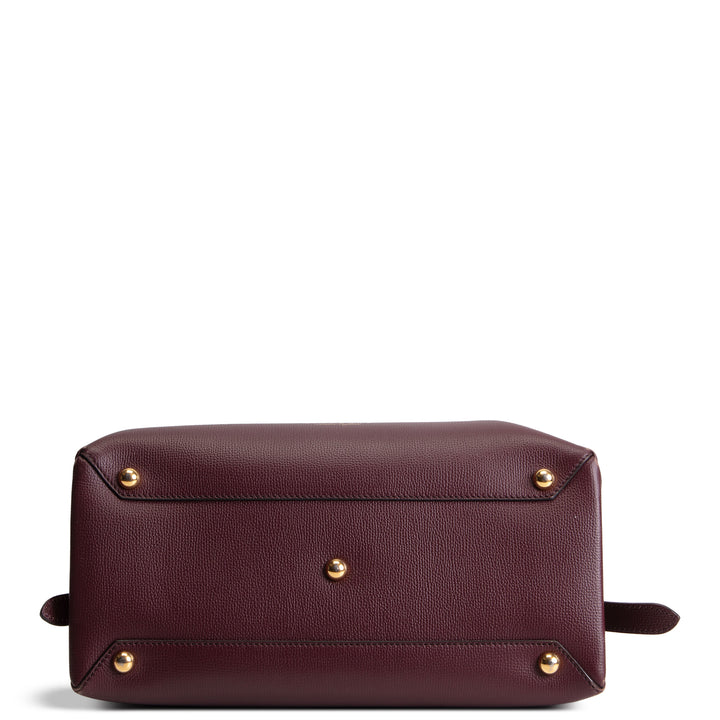 BURBERRY Housecheck Leather Camberley Shoulder Bag